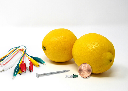 lemon battery materials