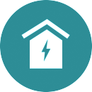 home construction and hvac systems icon